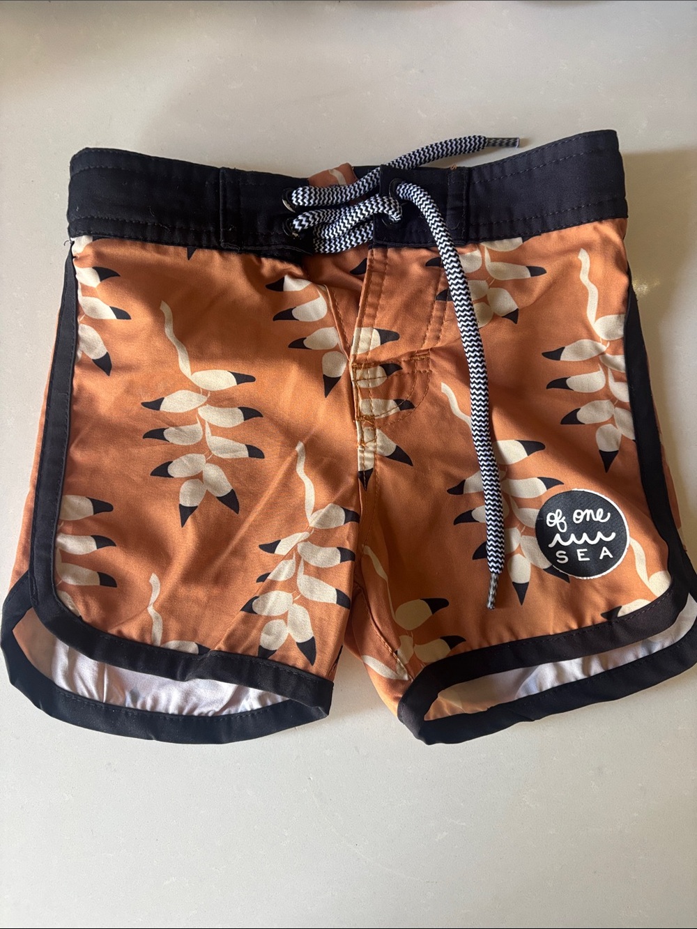 ❤️… Of One Sea Kids Mountain Flower Surf Shorts